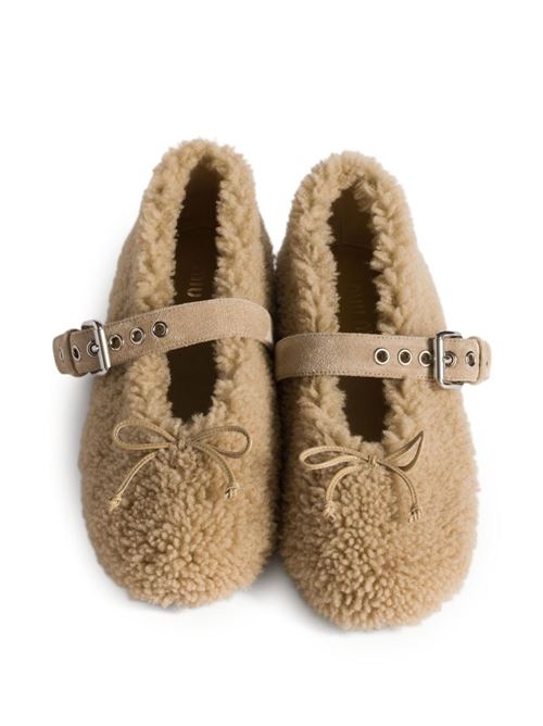 Ballerine in montone MIU MIU | 5F272E173F0F24